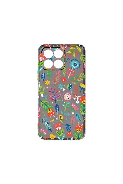 bestcase Θήκη Σιλικόνης Γραφίτη 1.5MM, Συμβατή με Honor X6a, Χαρούμενα Λουλού...