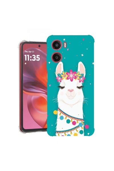 bestcase ¬Æ Husa pentru Motorola Moto G05, Anti Shock 1.5MM, Lovely Lama, Pro...