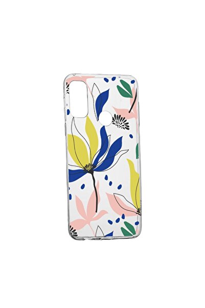 bestcase Husa Silicon Compatibila cu Motorola Moto E40, Flowers Pattern, rezi...
