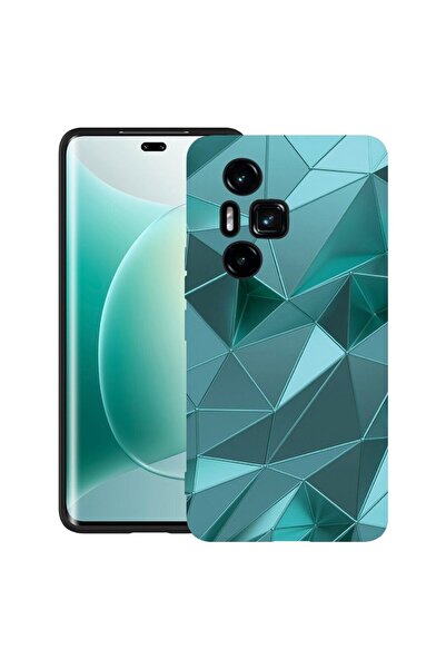 bestcase Θήκη για Honor 300 Pro / 300 Ultra με Σχέδιο Πράσινου Μωσαϊκού, TPU ...