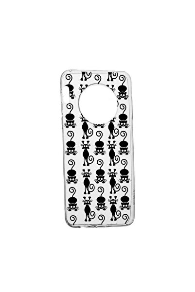 bestcase Husa Silicon, Compatibila Cu Honor Magic4 Pro, Black Cat, rezistenta...