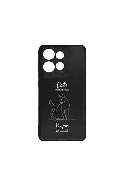 bestcase ¬Æ Husa Slim Silicon pentru Motorola Edge 50 Neo, Cats Make Me Happy...