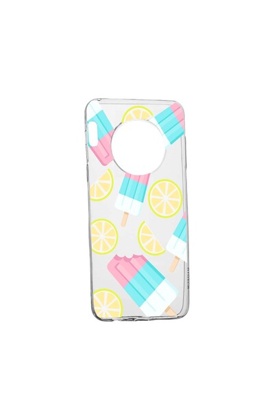 bestcase Силиконов калъф, съвместим с Huawei Nova Y90, Цвят сладолед, Устойчи...