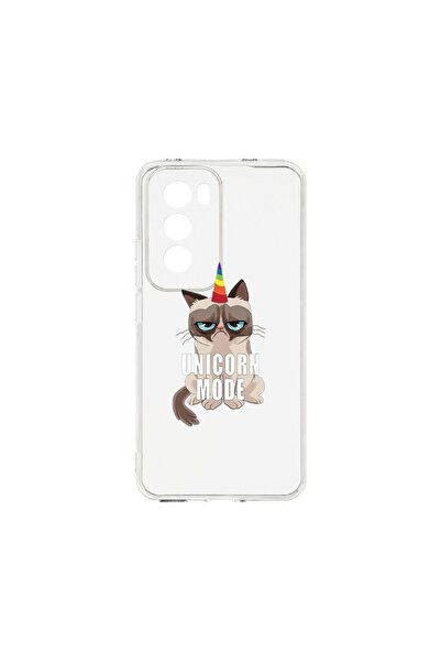 bestcase ¬Æ Husa Clear Silicon 2MM, Compatibila Cu OPPO Reno12 5G, Grumpy Uni...