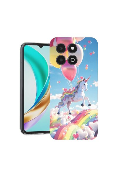 bestcase ¬Æ Husa Clear Slim Silicon Compatibila cu Honor X6c, Magical Pattern...