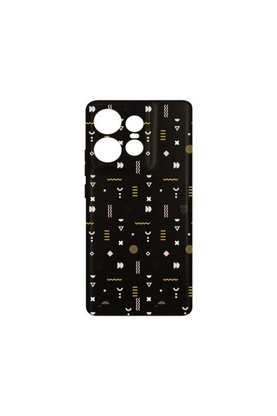 bestcase Λεπτή Θήκη Σιλικόνης 0.8MM, Συμβατή με Motorola Edge 50 Pro, Σύμβολα...