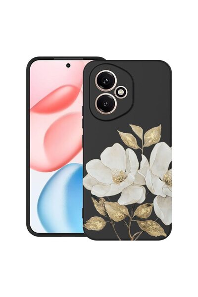 bestcase ¬Æ Husa TPU Ultra Slim Compatibila cu Honor 400, Floral - Golden Cam...