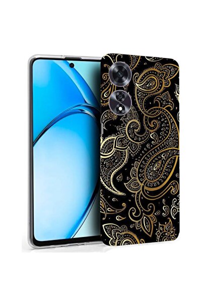 bestcase Husă pentru OPPO A60 4G, Silicon transparent 2MM, Model auriu, Antiș...