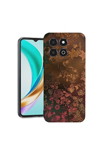 bestcase Husă pentru Honor X6b, BestCase® Silicon transparent 2MM, Pene aurii...