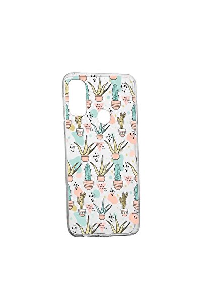 bestcase Θήκη σιλικόνης συμβατή με Oppo A15s, Κάκτος, ανθεκτική στη φθορά, αν...