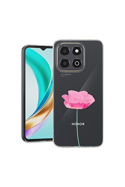 bestcase ¬Æ Husa Clear Slim Silicon Compatibila cu Honor X6c, Rose - Pastel P...