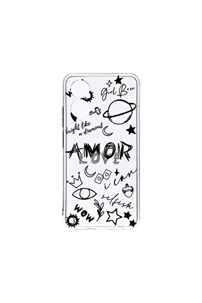 bestcase Διαφανής Θήκη Σιλικόνης 2MM, Συμβατή με OPPO A17, Goth Love, Αντικρα...