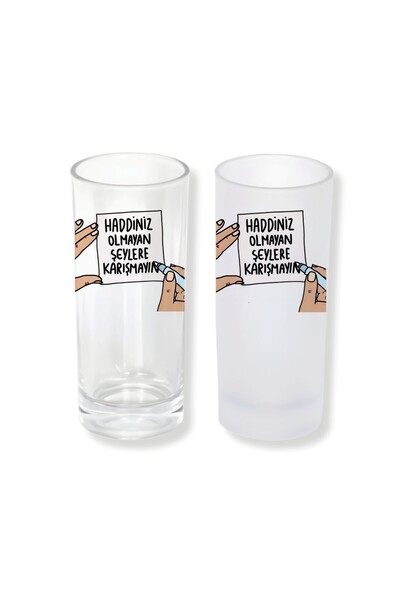 Ghostbastır Raki Glass with Warning Notice, with or Without Ice Options – 1 S...