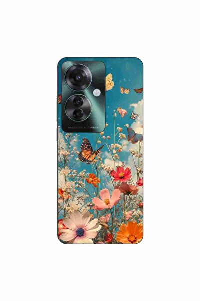 OEM Husa compatibila cu Oppo Reno11 F 5G Silicon Gel Tpu Model Flori si Fluturi