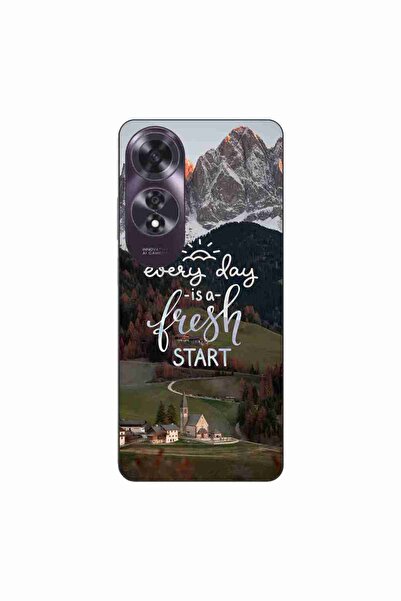 OEM Husa compatibila cu Oppo A60 4G Silicon Gel Tpu Model Mesaj Fresh Start