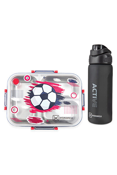 Hydrobrew Steel Core Bento Lunch Box 750ml w/ Sip Switch Tritan Water Bottle ...