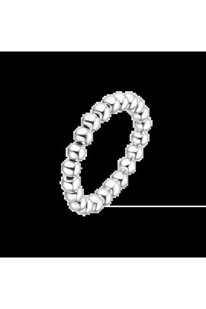 Lisa&Co. Inel Argint Chaplet 52MM / Argint placat cu rodiu / Fara pietre