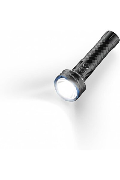 Powerology مصباح يدوي LED قابل لإعادة الشحن مع مؤشر ليزر، وقت عمل يصل إلى 12 ...