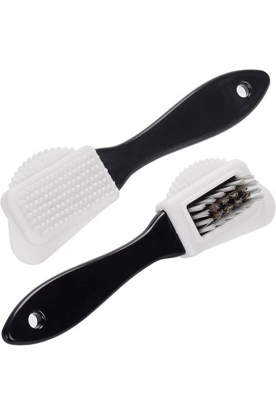 Arabest Shoe Brush,Multifunctional 4-Sided Cleaning Tool,Brass Bristle,for Nu...