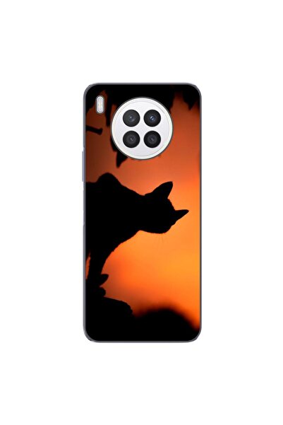 OEM Husa compatibila cu Huawei Nova 8i Silicon Gel Tpu Model Halloween Pisica...