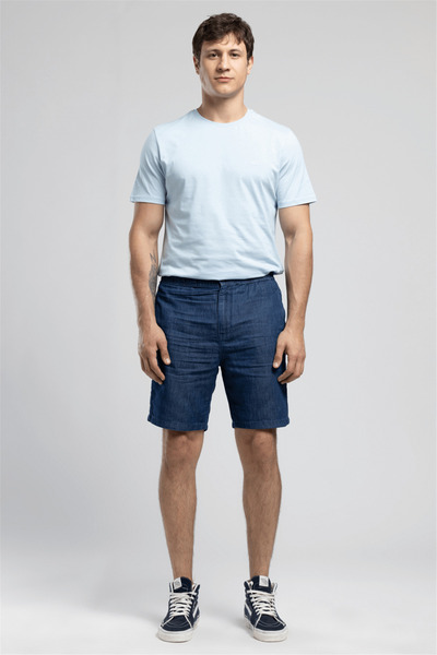 Lee Cooper Burfy Men's Relaxed Fit Jean Shorts Blue