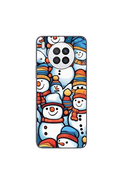 OEM Θήκη συμβατή με Huawei Nova 8i, από σιλικόνη gel TPU, με σχέδιο χιονάνθρω...