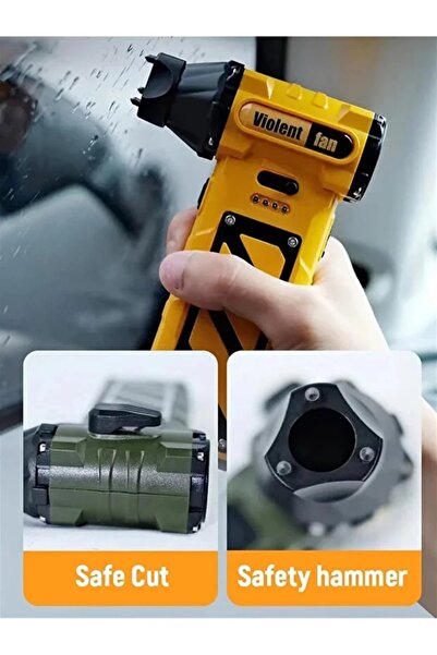 MyClean Mini Turbo Jet Fan Yüksek Devirli Taşınabilir USB Şarjlı Güçlü Rüzgar...