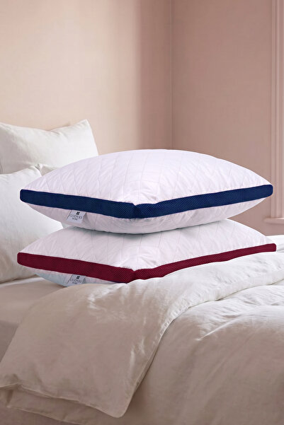 Cotpoly Home Pernă climatizată 2 piese 50x70 cm – Pernă de dormit din microfi...