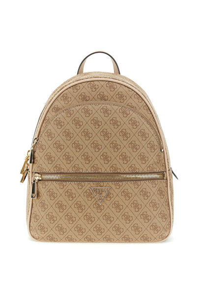 Guess μπεζ latte backpack MANHATTAN 2 Large