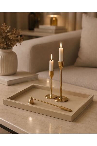 DEKORMED Wooden Tray-Presentation Stand-Organizer
