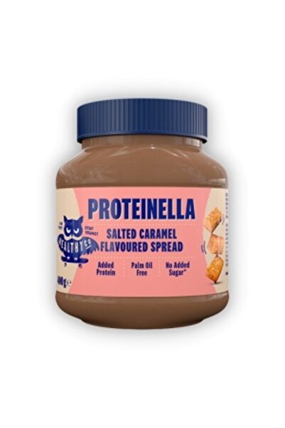 HealthyCo Cremă proteică CARAMEL SĂRĂNIT Proteinella (fără zahăr, fără ulei de palmier) 360 g