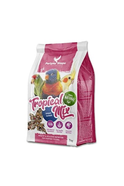Perlyna بيرلينا ستيبو طعام للطيور الاستوائية متوسطة الحجم 1kg