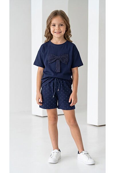 NURTOPU Girl's Summer Shorts Set, Oysho Fabric Top and Bottom Set, 2-Piece, F...