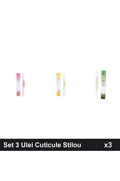 NAİLS Set 3 Ulei Cuticule Tip Stilou - Peach, Lemon, Aloe Vera - Global Fashion