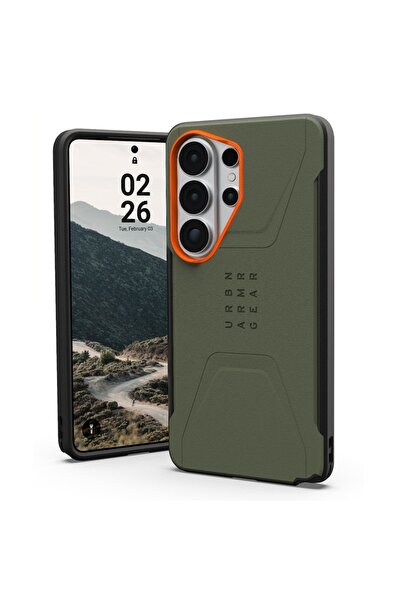 UAG Husa Civilian Magnetic Samsung Galaxy S26 Ultra Olive Drab / Orange