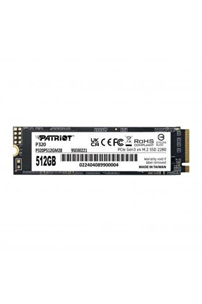 Patriot 512GB P320 P320P512GM28 3000- 2200MB/s M2 NVME GEN3 Disk