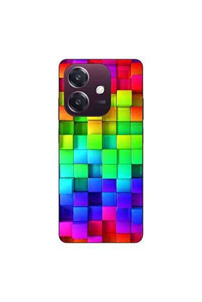 OEM Husa compatibila cu Oppo A60 5G Silicon Gel Tpu Model Colorful Cubes