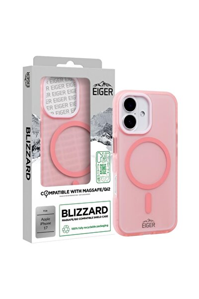 EIGER Husa Blizzard Magsafe GRS iPhone 17 Roz