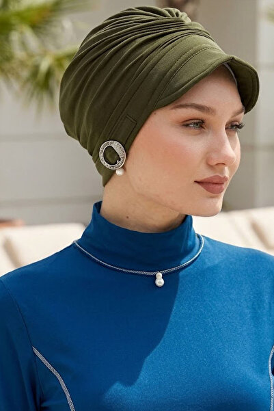 Ritagarcia Sea Cap with Visor and Buckle, Design Hijab Swimwear Cap for Beach...