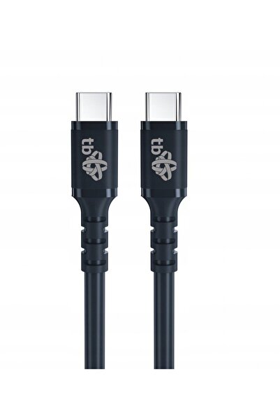 TB Print Kabel USB C - USB C 60W ≈ºelowy 1m czarny