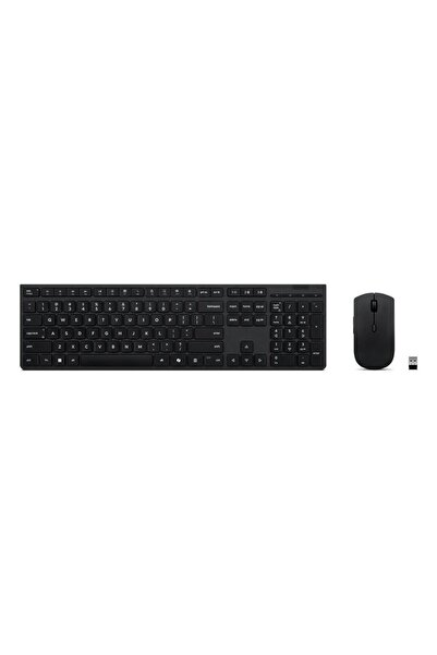 LENOVO Keyboard Mouse Included Office Rf Wireless + Bluetooth French Black