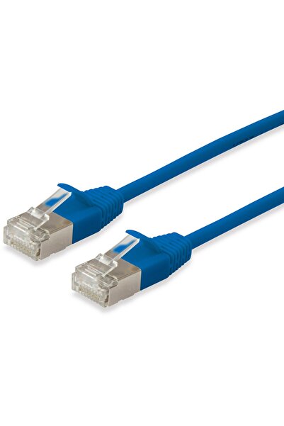 EQUIP Cablu Patch Cat6A SlimFlex F/FTP 1.50m albastru LSZH 2xRJ45 în pungă de...