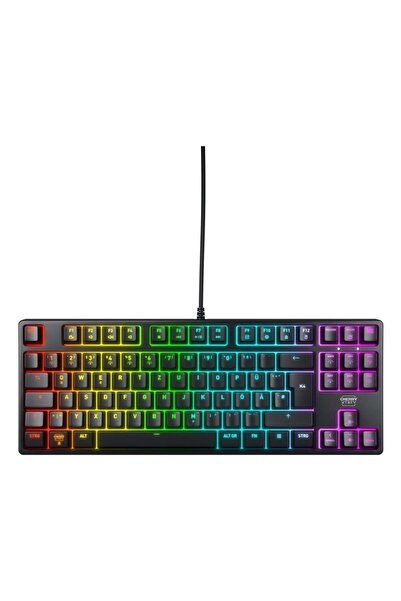Cherry XTRFY K4V2 Tastatur RGB Wired DE Red TKL 80% schwarz