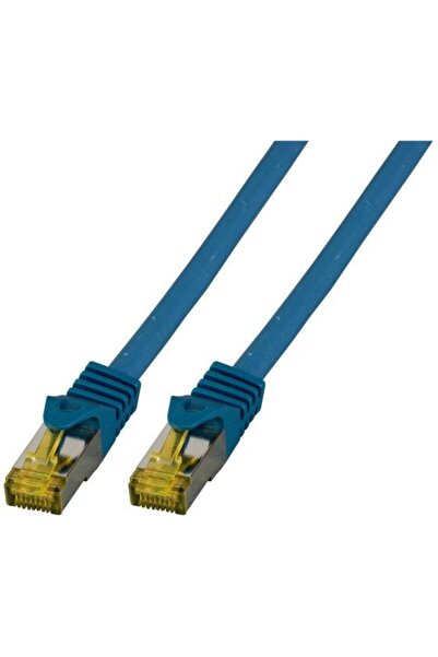EFB RJ45 Patchk. S/FTP Cat.6A LSZH Cat.7 Rohk. 25.00m blau