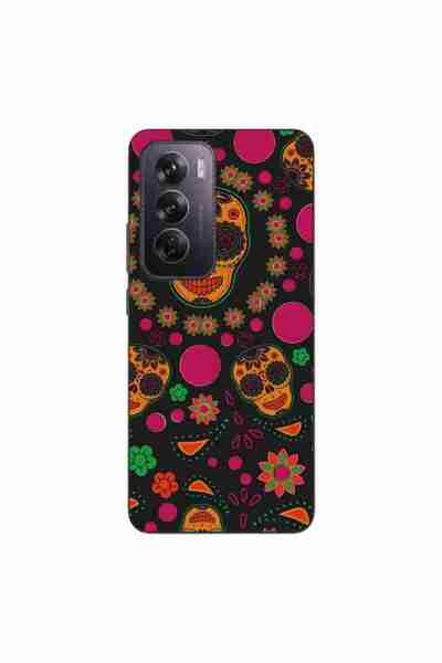 OEM Husa compatibila cu Oppo Reno12 Pro Silicon Gel Tpu Model Halloween Flora...