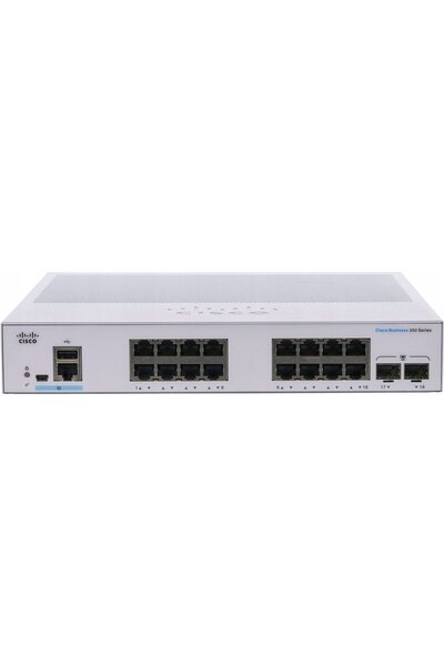 Cisco Systems Switch Cisco CBS350-16T-2G-EU (16xGbE, 2xSFP, fără ventilator) ...