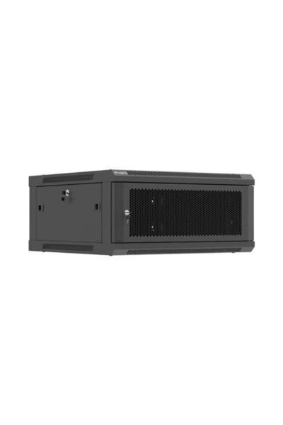 Lanberg Rack de instalație suspendat 19 " 4U 600x600 Negru, uși perforate (FL...