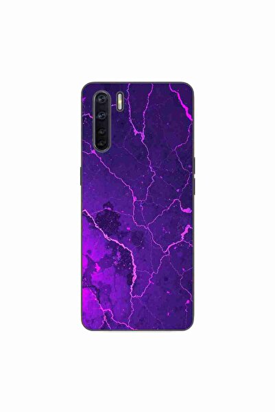 OEM Husa compatibila cu Oppo A91 Silicon Gel Tpu Model Ultraviolet Marble Glow
