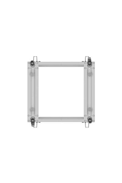 Lanberg Rack deschis 19 " 12U 600X600-1100 reglabil gri
