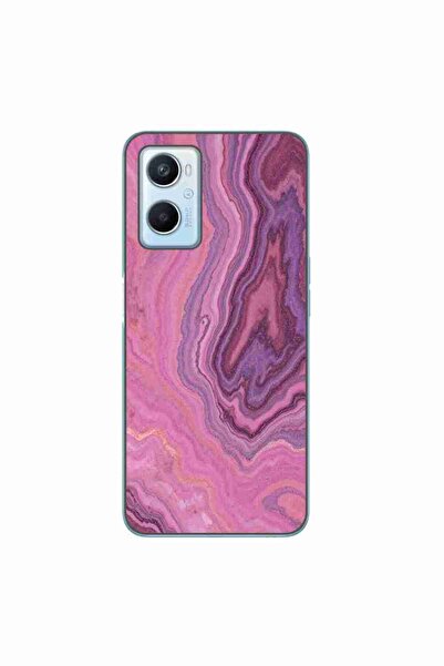 OEM Husa compatibila cu Oppo A96 4G Silicon Gel Tpu Model Pink Quartz Marble